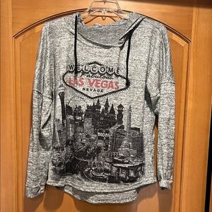 MGM Resorts Las Vegas Gray Sparkle Top